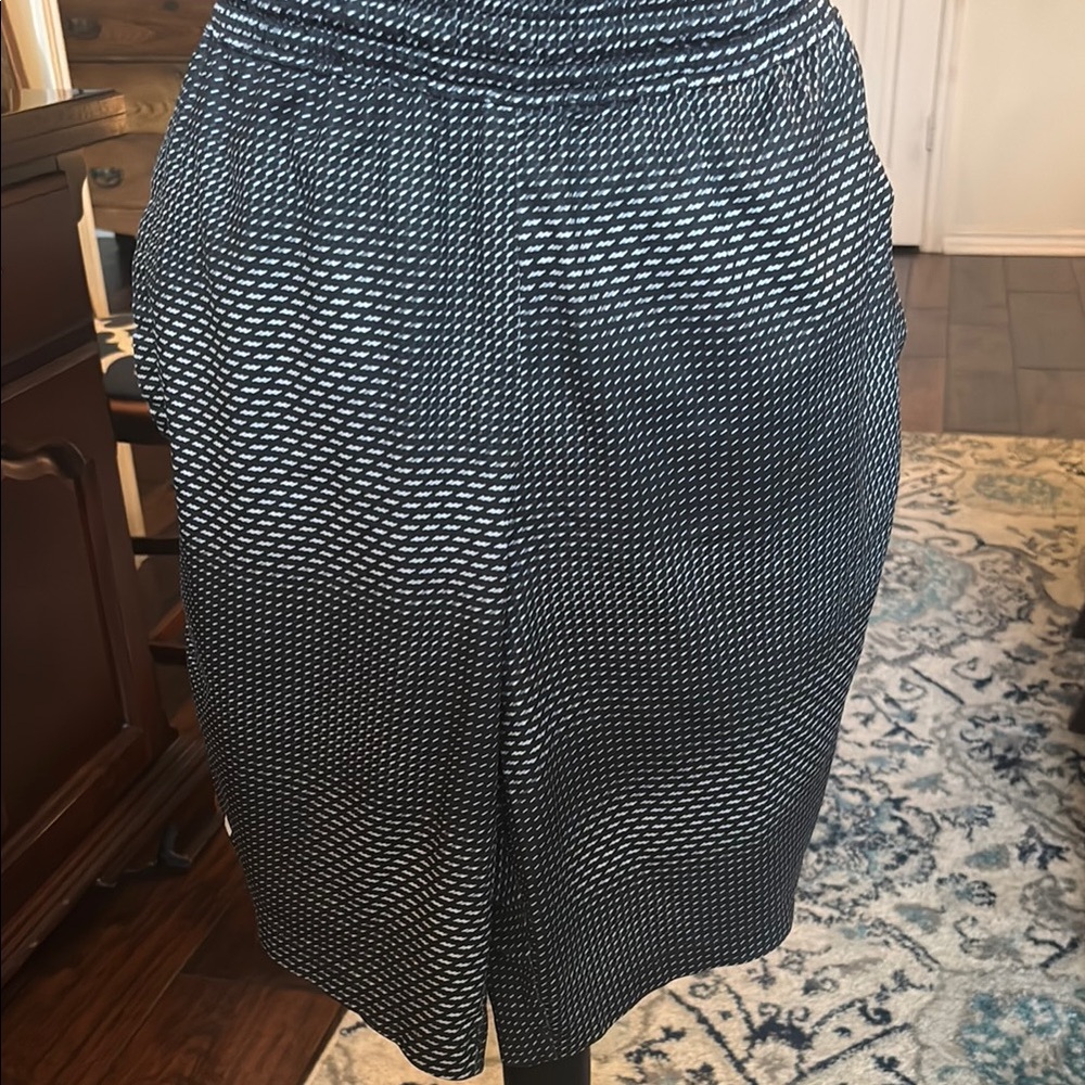 Under Armour Black and White Patterned Athletic Shorts